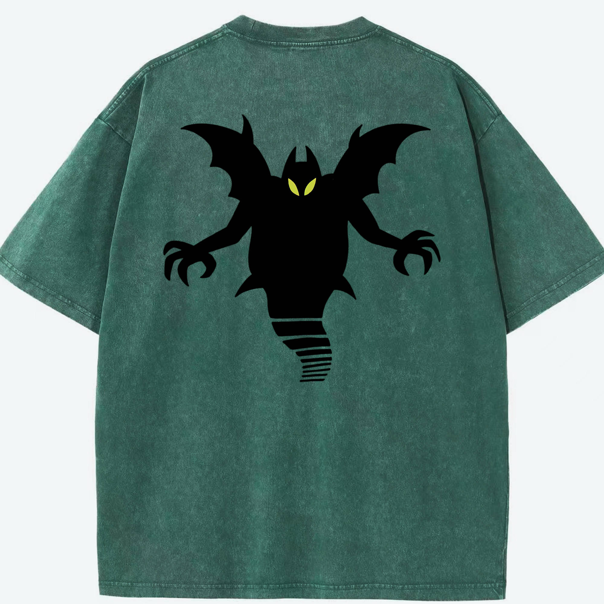 （画像用） ドラゴンクエスト Doragon Kuesuto Dragon Quest 綿100% ヴィンテージ風 半袖Tシャツ（背面プリント）